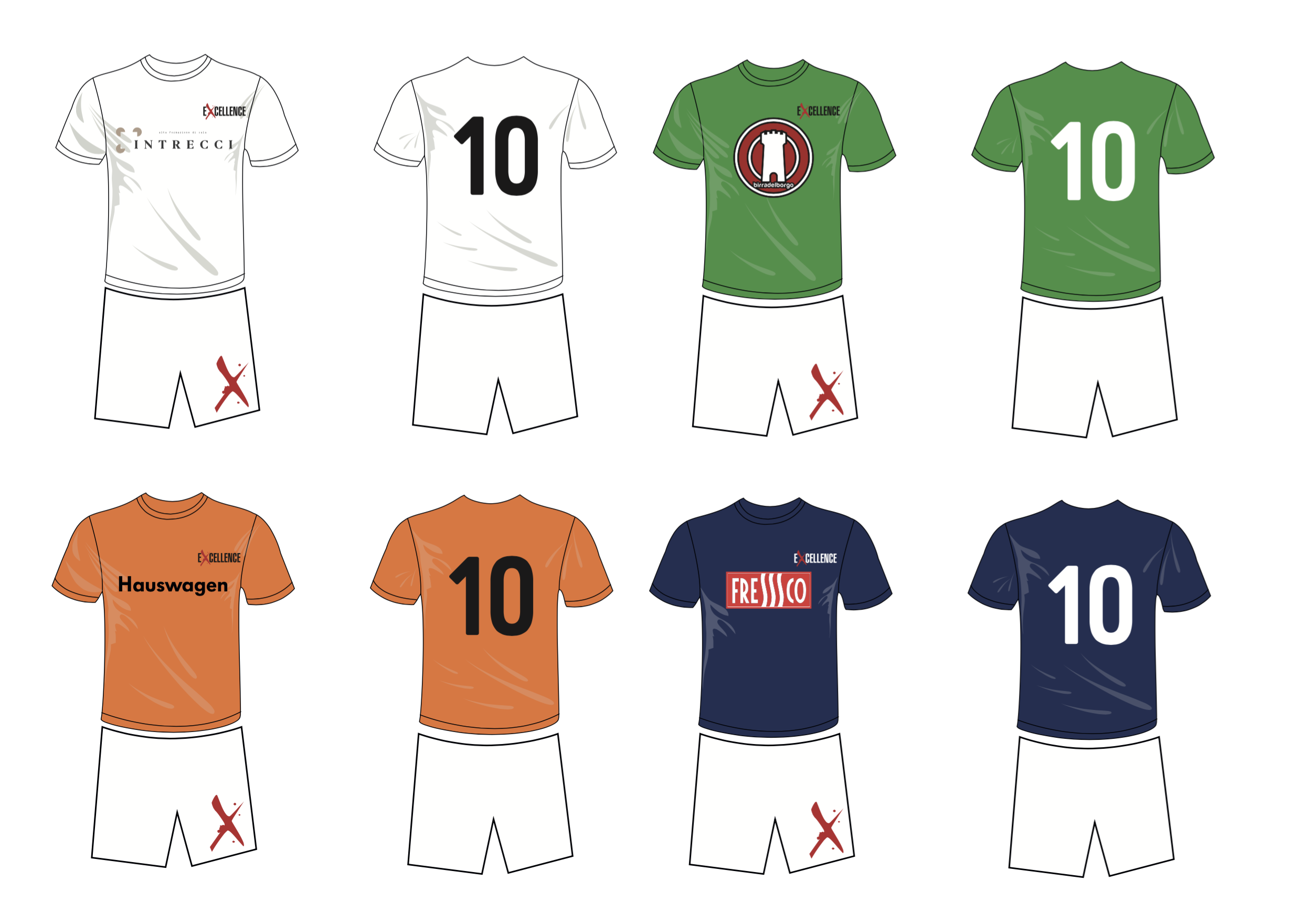 Le t-shirt di Excellence Foodball Cup