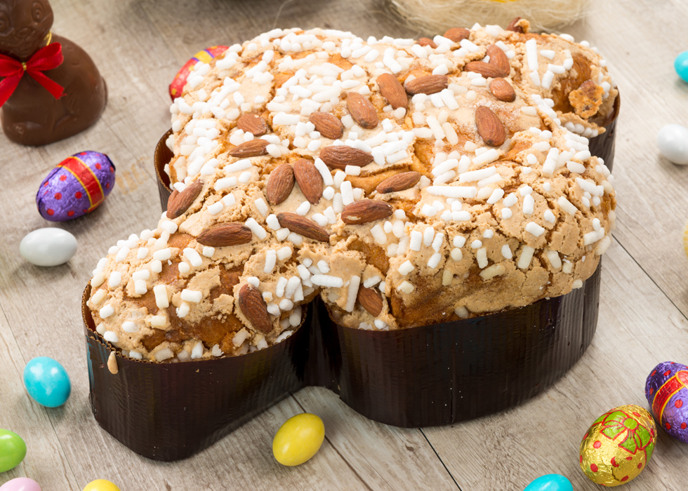 una mole di colombe e cioccolato