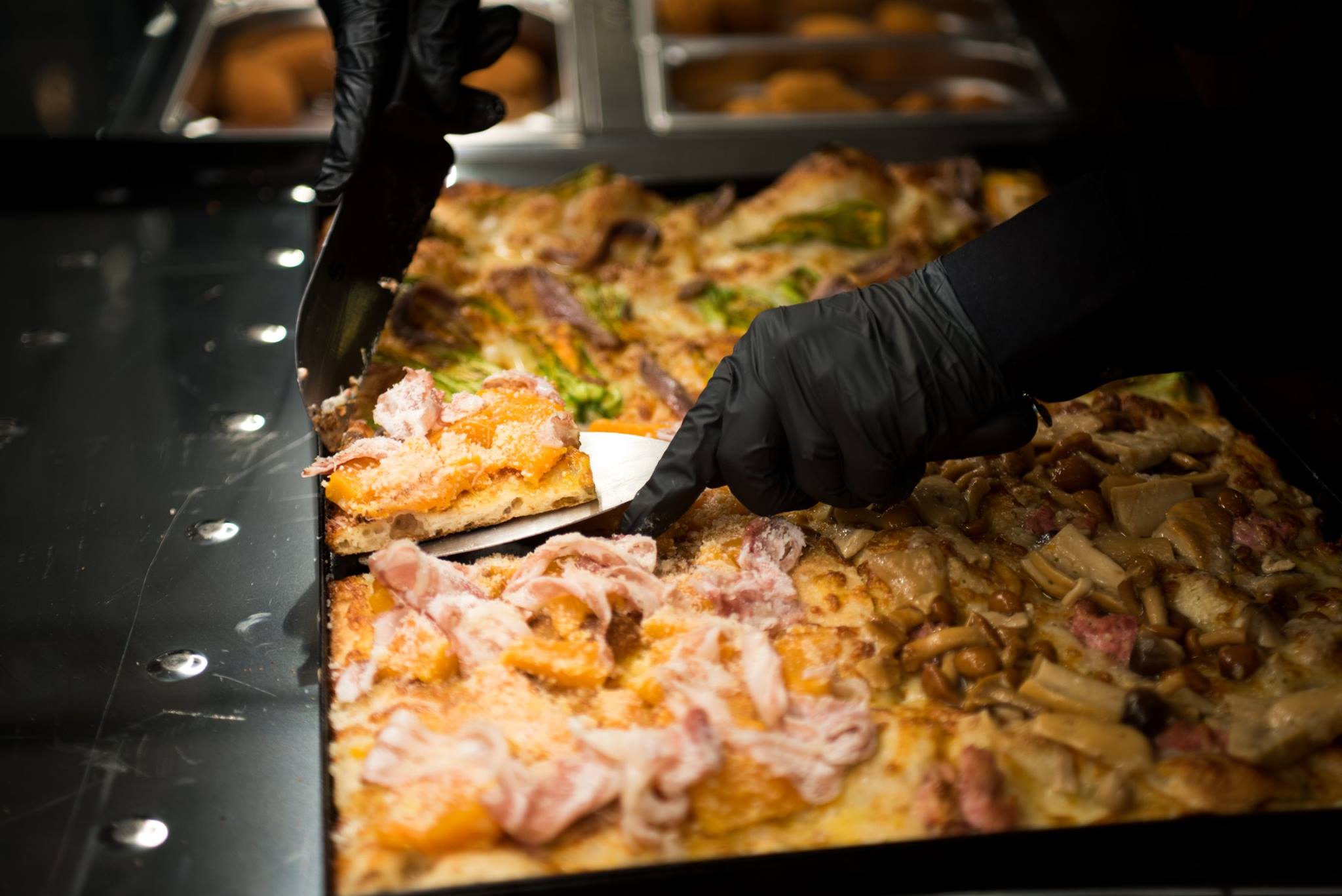 pizza zucca pancetta e stracchino