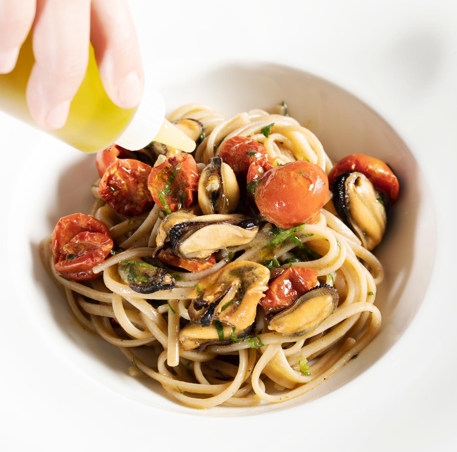 linguine integrali con cozze