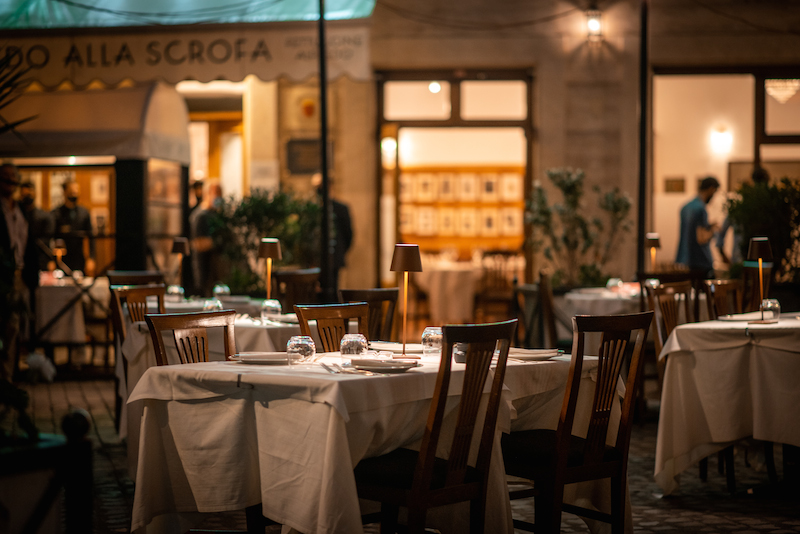 Mangiare all'aperto a Roma