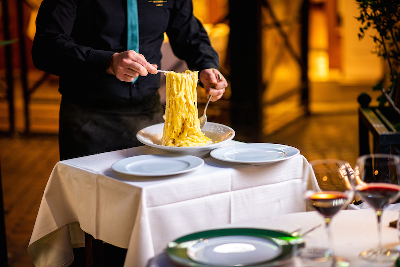 Mangiare all'aperto a Roma