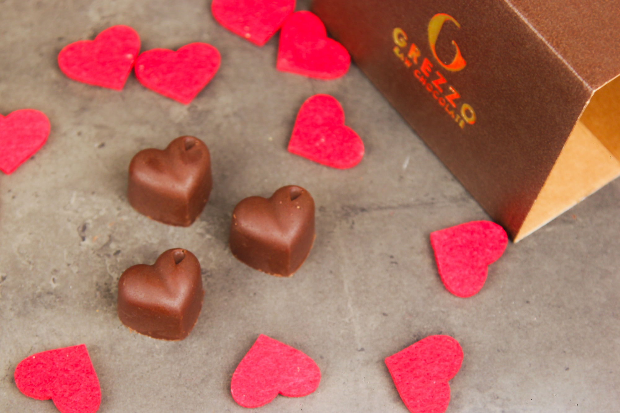 cuori di cioccolato morbido