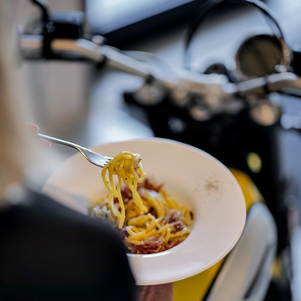 scrambler ducati food factory