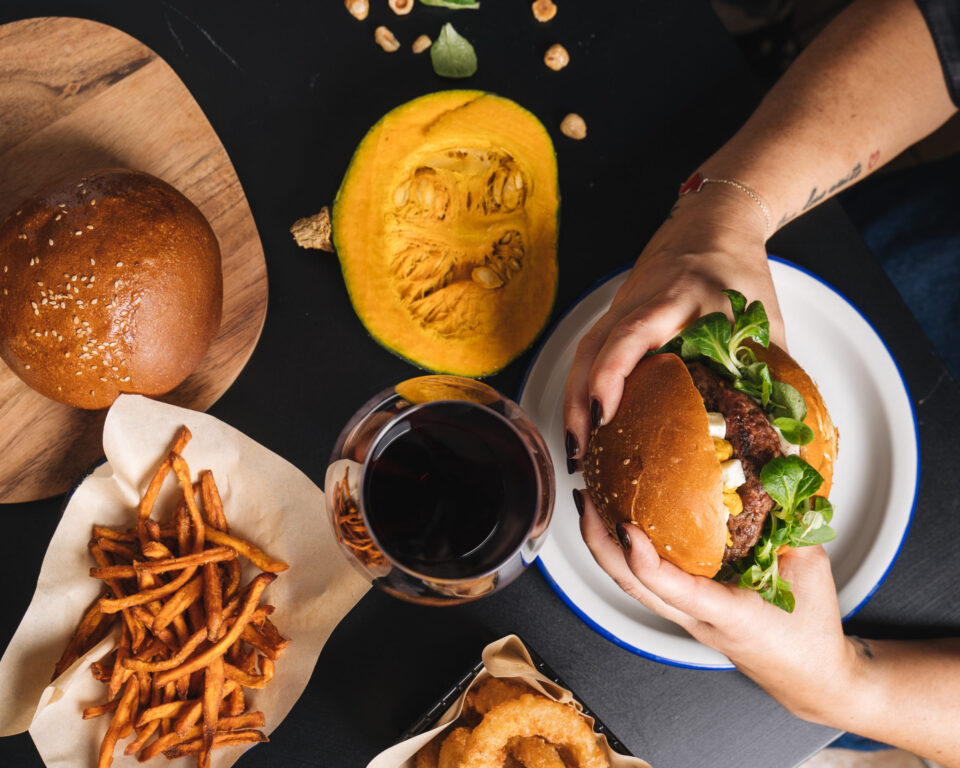 public house burger gourmet