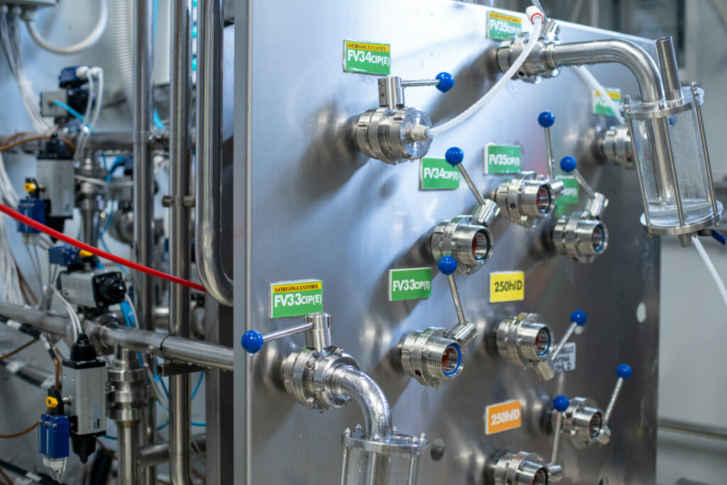 Un macchinario dell'impianto produttivo