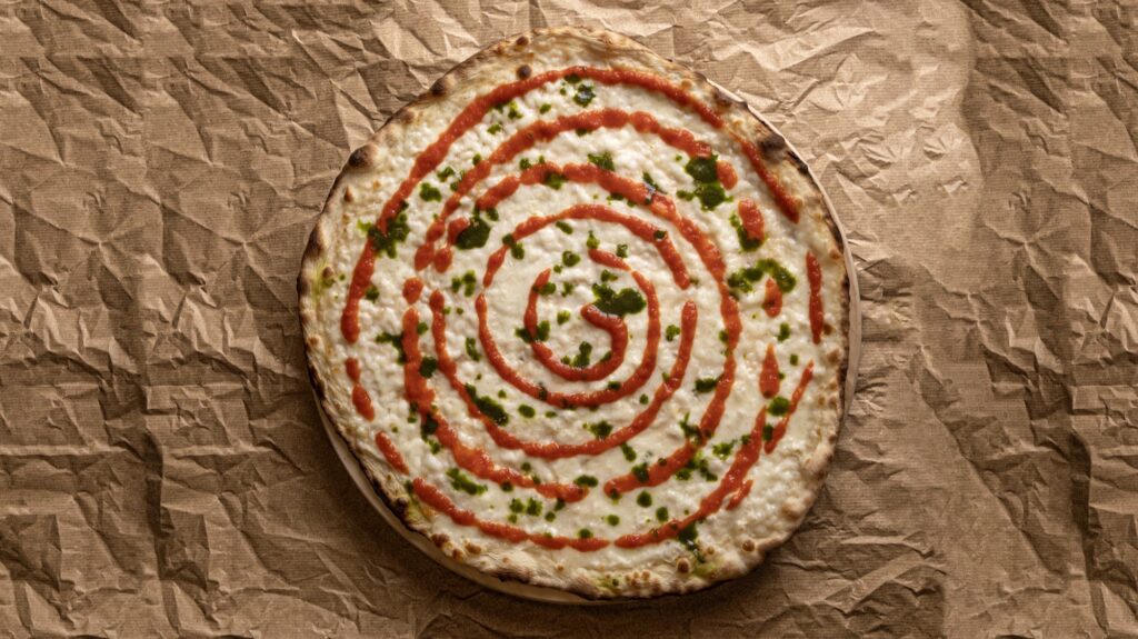 Margherita 2.0, una delle tonde di De Giuseppe Pizzeria