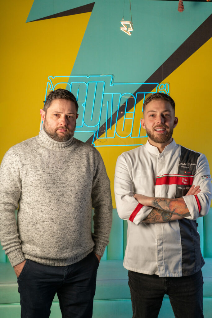 Federico del Moro e Matteo Lo Iacono, proprietario e pizzachef di Crunch