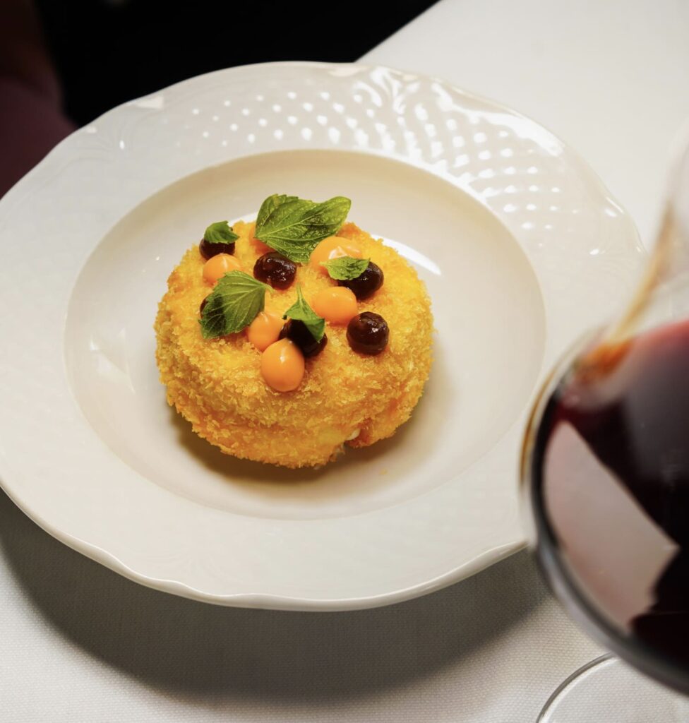 uno dei piatti del menu di taverna flavia